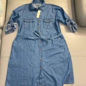 NWT Speed control New York denim dress